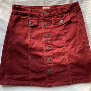 Denim Button Down Skirt